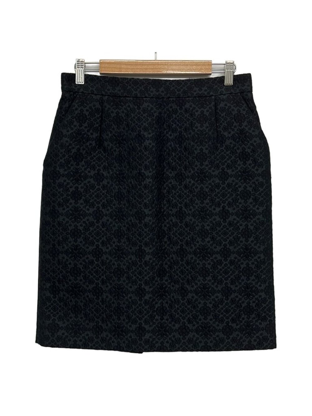 Celine Skirt 38 M Dark Gray Black Knee Length